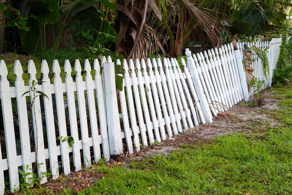 Leaning Fence Repair
