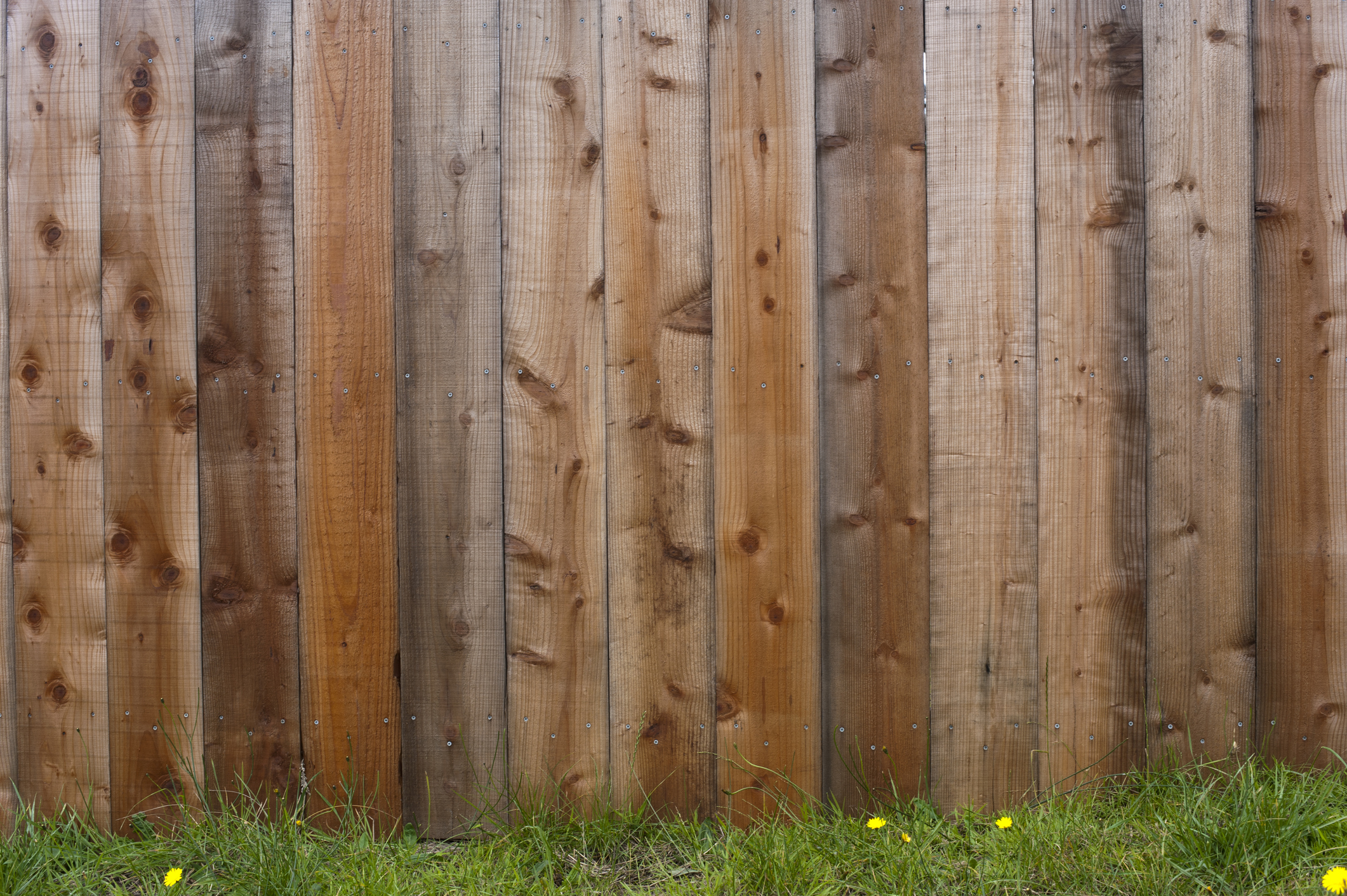 wooden fence made of cedar